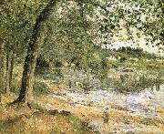 Camille Pissarro Scenic shore France oil painting artist